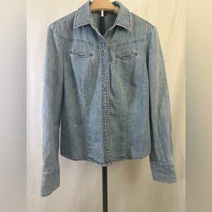 Classic Denim Button-Up Shirt